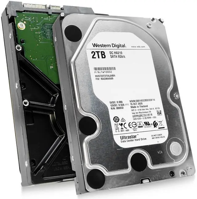 Main image of Western Digital Ultrastar DC HA210 HUS722T2TALA604 2 TB Hard Drive - 3.5" Internal - SATA (SATA/600) HUS722T2TALA604-1W10002
