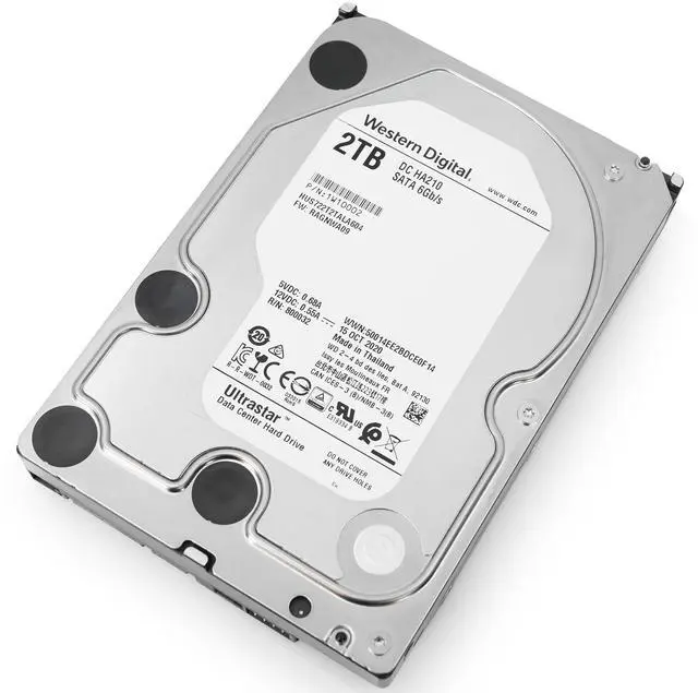 Alt view image 6 of 7 - Western Digital Ultrastar DC HA210 HUS722T2TALA604 2 TB Hard Drive - 3.5" Internal - SATA (SATA/600) HUS722T2TALA604-1W10002