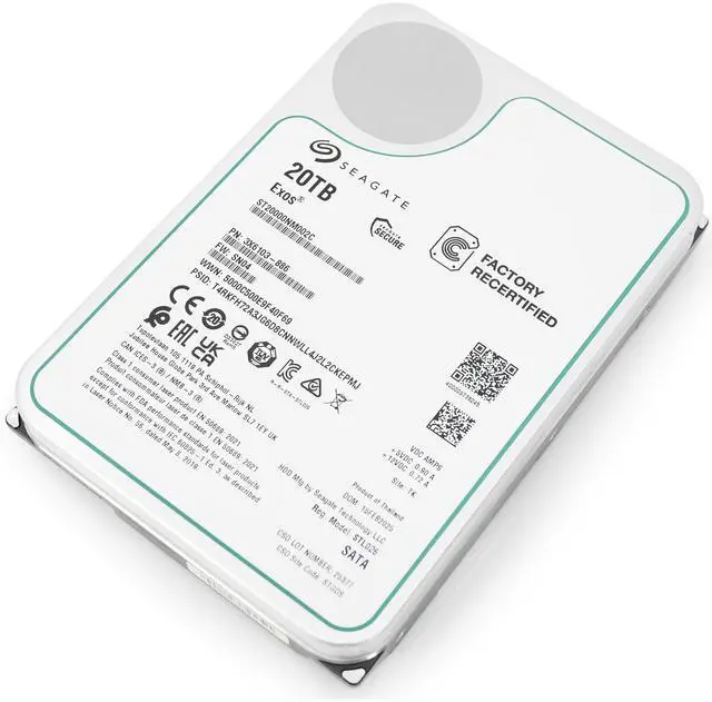 Alt view image 11 of 12 - Seagate Exos ST20000NM002C 20TB 7200RPM SATA 6Gb/s 256MB Cache CMR 3.5-Inch Enterprise Hard Drive