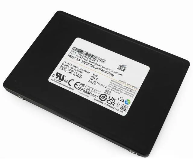 Alt view image 5 of 7 - Samsung PM893 MZ-7L39600 MZ7L3960HCJR-00A07 960GB SATA 6Gb/s 2.5in Refurbished SSD