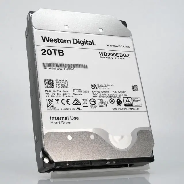 Refurbished: Western Digital 20TB WD200EDGZ 7.2k RPM SATA 6Gb/s