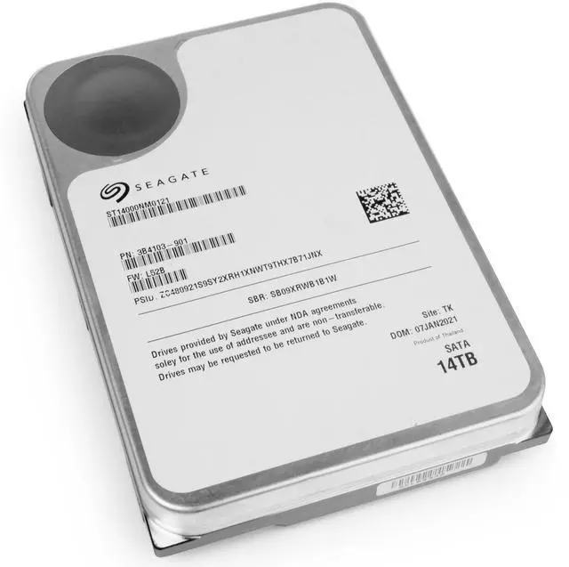 Alt view image 6 of 10 - Seagate Exos 2X14 Mach.2 7.2K RPM SATA 6Gb/s 3.5in Enterprise HDD ST14000NM0121 3B4103-001