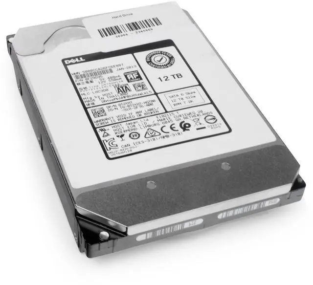 Alt view image 7 of 7 - Dell/Western Digital Ultrastar DC HC520 HUH721212ALE600 0F29595 12TB 7.2K RPM SATA 6Gb/s 512e 3.5" Seller Refurbished HDD