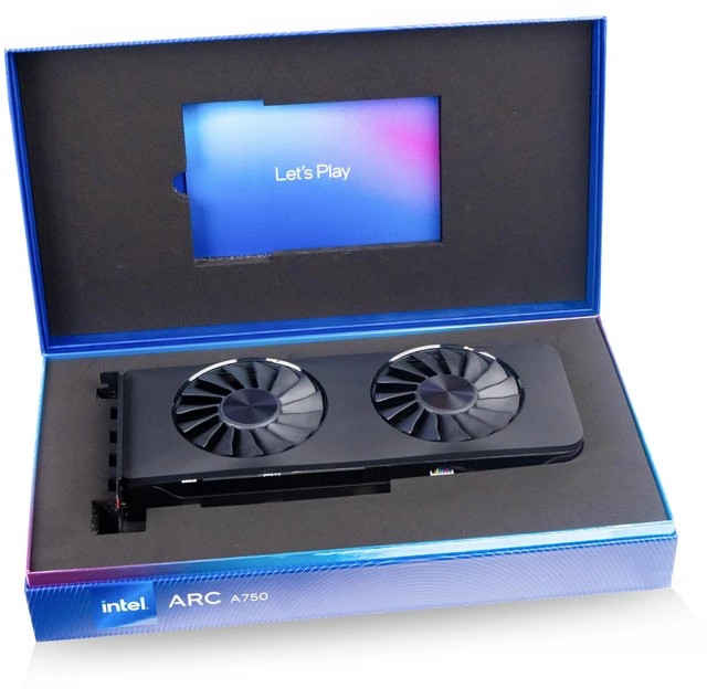 Alt view image 6 of 7 - Intel ARC A750 Limited Edition 8GB GDDR6 21P02J00BA PCIe 4.0 Graphic Card