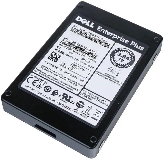 Alt view image 6 of 7 - Dell/Samsung PM1633a MZ-ILS3T8B 3.84TB 1 DWPD SAS 12Gb/s 3D TLC 2.5in Refurbished SSD