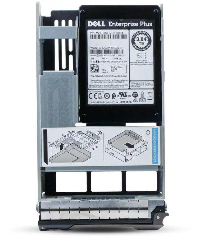 Alt view image 3 of 7 - Dell G13 04NMJF 3.84TB 1 DWPD SAS 12Gb/s 3D TLC Hybrid 3.5in Refurbished SSD