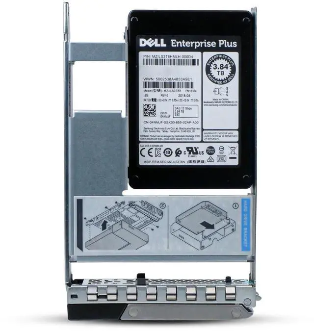 Alt view image 3 of 7 - Dell G14 04NMJF 3.84TB 1 DWPD SAS 12Gb/s 3D TLC Hybrid 3.5in Refurbished SSD
