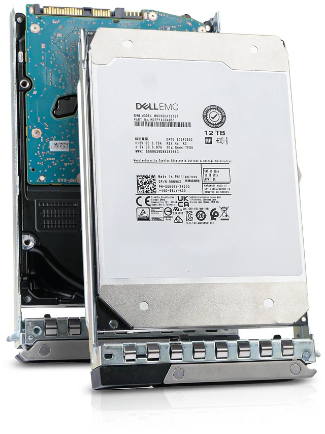 Main image of Dell G14 00N96X 12TB 7.2K RPM SAS 12Gb/s 512e 512MiB 3.5in Enterprise Hard Drive