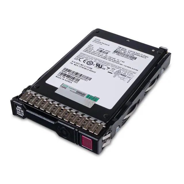 Alt view image 5 of 7 - HP Generation 8 VO003840JWZJK P15848-003 3.84TB 1 DWPD SAS 12Gb/s 3D TLC 2.5in Read-Intensive Solid State Drive