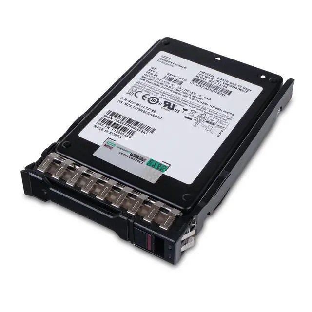 Alt view image 6 of 7 - HP Generation 11 VO003840JWZJK P15848-003 3.84TB 1 DWPD SAS 12Gb/s 3D TLC 2.5in Read-Intensive Solid State Drive