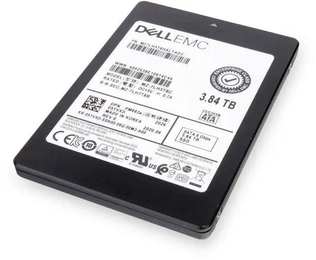 Alt view image 6 of 7 - Dell/Samsung PM883a MZ7LH3T8HALTAD3 3.84TB 1 DWPD SATA 6Gb/s 3D TLC 2.5in Enterprise Solid State Drive