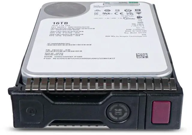 Alt view image 5 of 7 - HP Generation 8 MB016000JWZHE P15760-004 16TB 7.2K RPM SAS 12Gb/s 512e 256MB 3.5in Enterprise Hard Drive