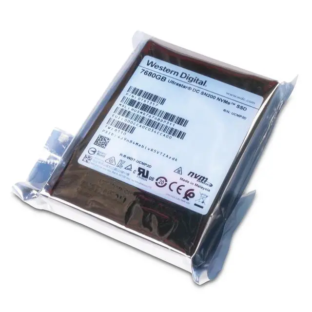 Alt view image 4 of 5 - Western Digital Ultrastar DC SN200 HUSMR7676BDP3Y1 0TS1357 7.68TB 1 DWPD PCIe Gen 3.0 x4 4GB/s MLC U.2 NVMe 2.5in Enterprise Solid State Drive