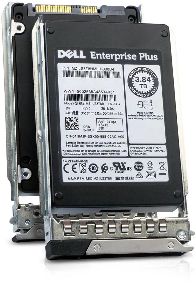Main image of Dell G14 04NMJF 3.84TB 1 DWPD SAS 12Gb/s 3D TLC 2.5in Refurbished SSD