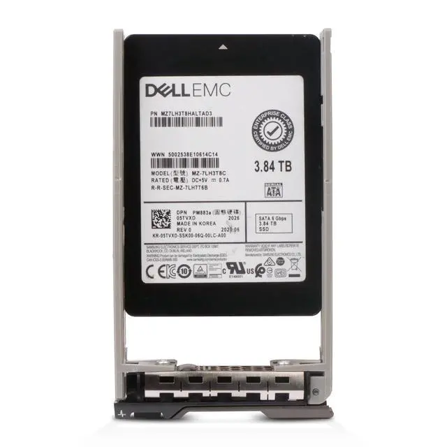 Alt view image 2 of 7 - Dell G13 05TVXD 3.84TB 1 DWPD SATA 6Gb/s 3D TLC 2.5in Enterprise Solid State Drive