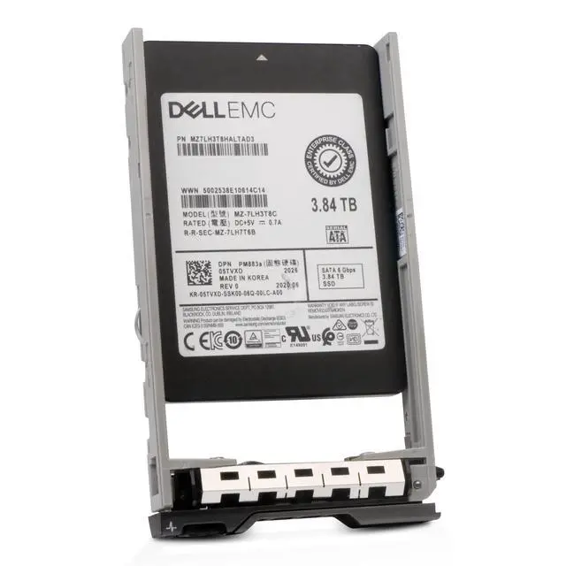 Alt view image 4 of 7 - Dell G13 05TVXD 3.84TB 1 DWPD SATA 6Gb/s 3D TLC 2.5in Enterprise Solid State Drive