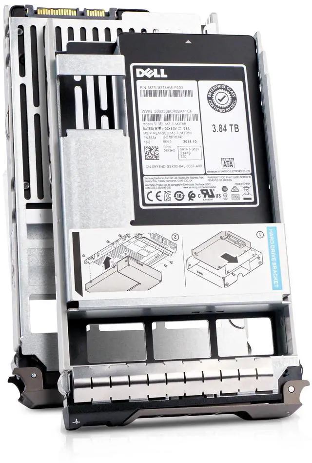 Main image of Dell G13 09Y3HD 3.84TB 1.3 DWPD SATA 6Gb/s 3D TLC Hybrid 3.5in Enterprise Solid State Drive