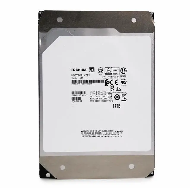 Alt view image 5 of 10 - MG07ACA14TEY Toshiba 14TB 7.2K SATA 6Gbps 3.5" Internal Hard Drive
