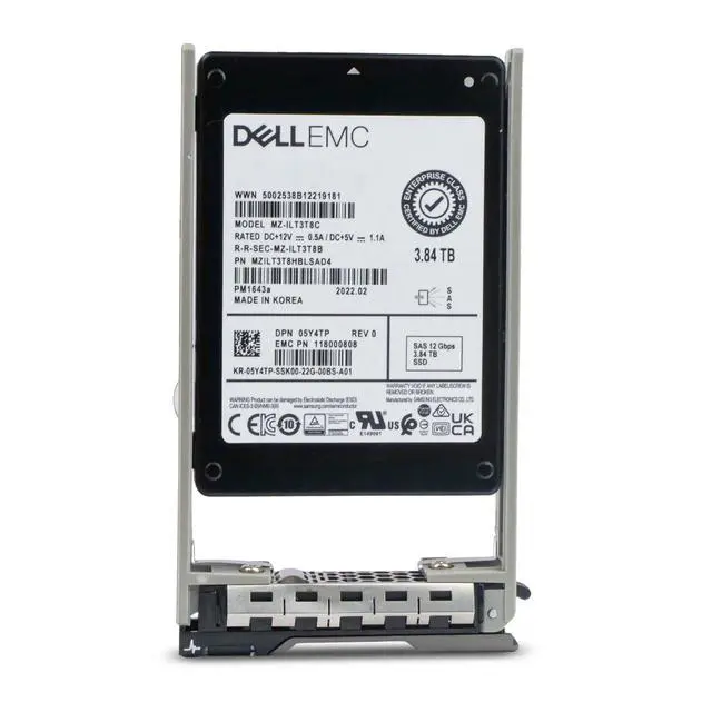 Alt view image 4 of 7 - Dell G13 05Y4TP 3.84TB 1 DWPD SAS 12Gb/s 3D TLC 2.5in Enterprise Read Intensive Solid State Drive