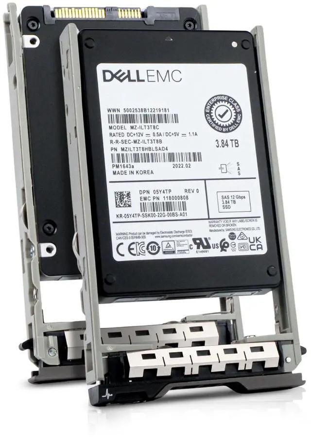 Main image of Dell G13 05Y4TP 3.84TB 1 DWPD SAS 12Gb/s 3D TLC 2.5in Enterprise Read Intensive Solid State Drive