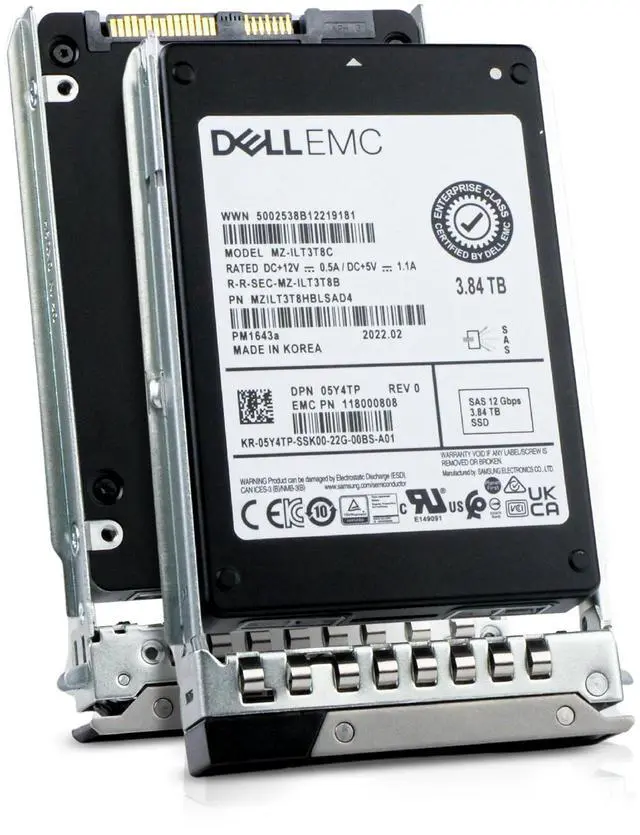 Main image of Dell G14 05Y4TP 3.84TB 1 DWPD SAS 12Gb/s 3D TLC 2.5in Enterprise Read Intensive Solid State Drive