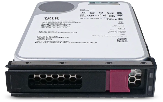 Alt view image 5 of 7 - Seagate/HP Generation 11 MB012000GYCJL P44757-001 12TB 7.2K RPM SATA 6Gb/s 512e 256MB 3.5in Enterprise Hard Drive