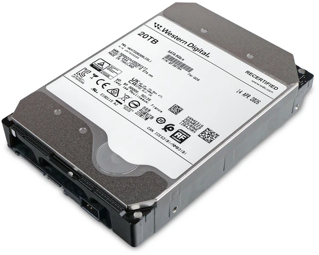 Alt view image 7 of 7 - Western Digital Ultrastar DC HC560 WUH722020BLE6L1 0F38784 20TB 7.2K RPM SATA 6Gb/s 512e 512MB 3.5in Enterprise Hard Drive