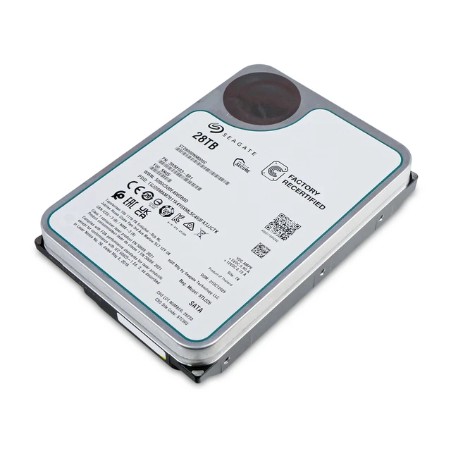 Alt view image 7 of 7 - Seagate Exos X 28TB Internal Hard Drive HDD - 3.5 In CMR SATA 6Gb/s, 7200 RPM, 512MB Cache, 2.5M MTBF (ST28000NM000C)