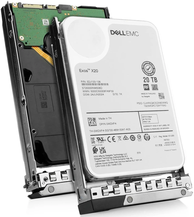 Main image of Dell G14 0WDVF4 20TB 7.2K RPM SATA 6Gb/s 512e 256MB Cache 3.5in Enterprise Hard Drive