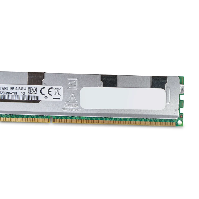 Alt view image 3 of 7 - Samsung M393B4G70DM0-YH9 32GB DDR3 1333MHz 4Rx4 RDIMM ECC Server RAM (PC3L-10600R)