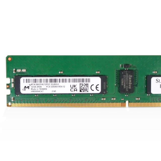 Alt view image 7 of 7 - Micron/SUPERMICRO MTA18ASF4G72PDZ-3G2 32GB DDR4 3200MHz RDIMM ECC Server RAM (PC4-3200AA)