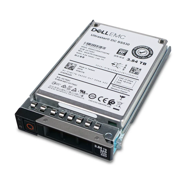 Alt view image 7 of 7 - Dell G14 0YW17N 3.84TB 1 DWPD SAS 12Gb/s 512e 3D TLC 2.5in Read Intensive Enterprise Solid State Drive