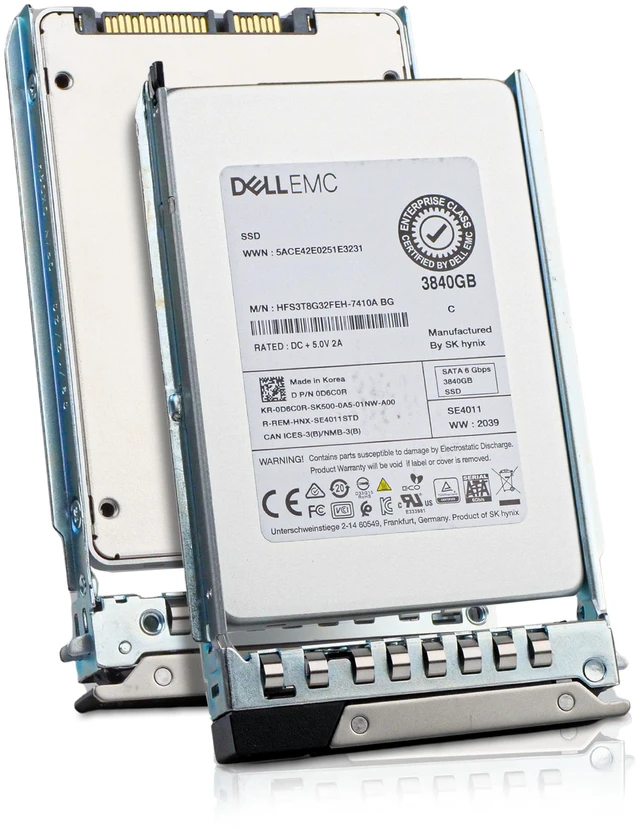 Main image of Dell G14 0D6C0R 3.84TB 1 DWPD SATA 6Gb/s 512e 3D TLC 2.5in Read Intensive Solid State Drive