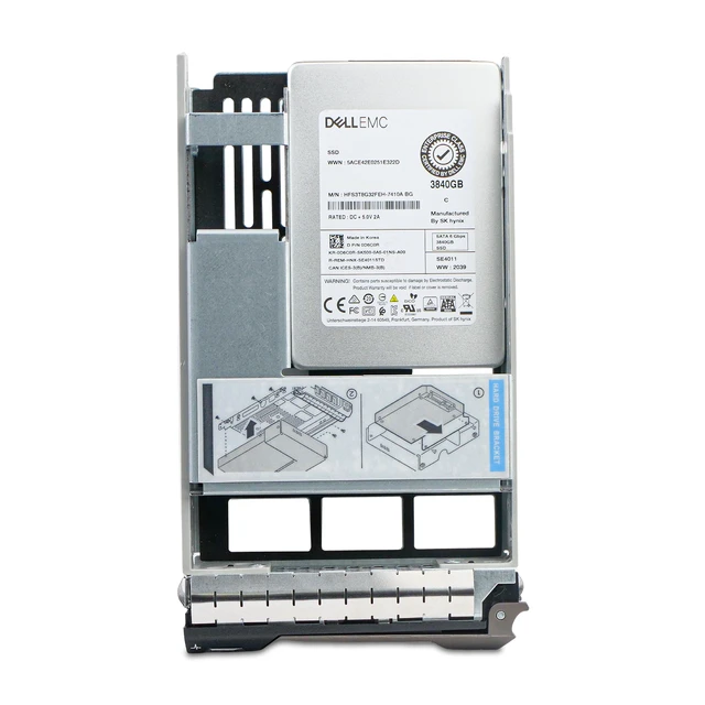 Alt view image 3 of 7 - Dell G13 0D6C0R 3.84TB 1 DWPD SATA 6Gb/s 512e 3D TLC Hybrid 3.5in Read Intensive Solid State Drive