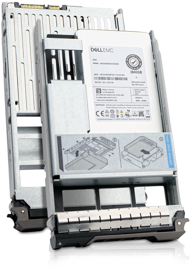 Main image of Dell G13 0D6C0R 3.84TB 1 DWPD SATA 6Gb/s 512e 3D TLC Hybrid 3.5in Read Intensive Solid State Drive