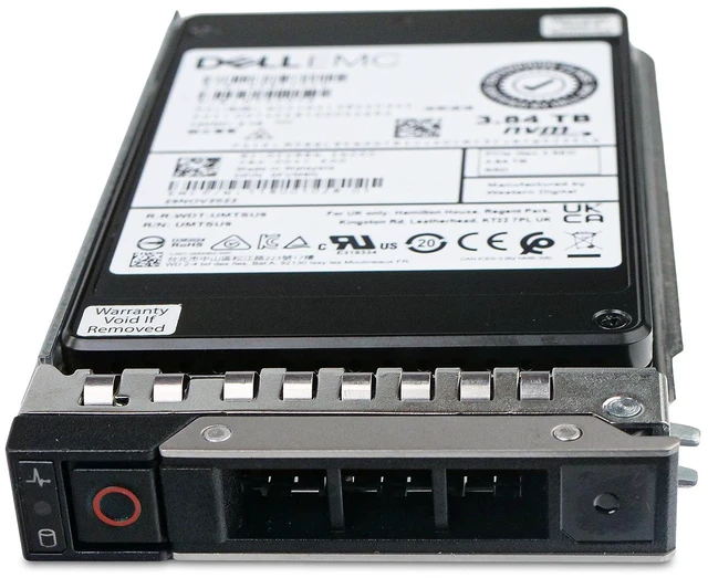 Alt view image 6 of 7 - Dell G14 0FVM8N 3.84TB 1 DWPD PCIe Gen 3.1 x4 4GB/s 3D TLC U.2 NVMe 2.5in Read Intensive Enterprise Solid State Drive