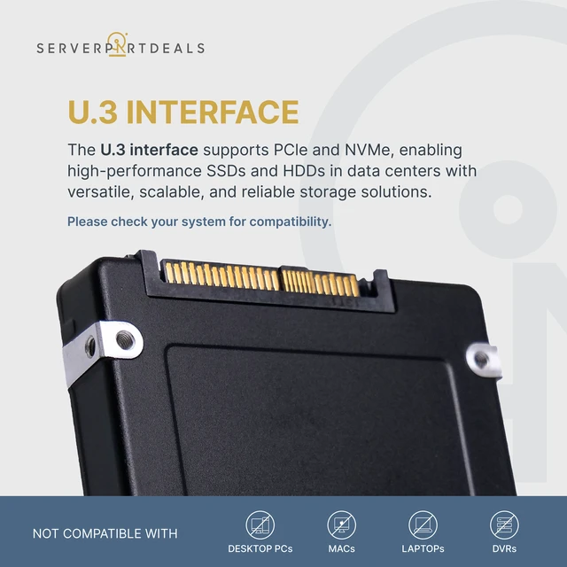 Alt view image 2 of 7 - HP/Kioxia CD6-R KCD6XLUL7T68 7.68TB 1 DWPD PCIe Gen 4.0 x4 8GB/s 3D TLC U.3 NVMe 2.5in Read Intensive Enterprise Solid State Drive