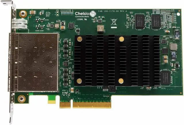 Main image of Chelsio T540-CR Quad Port SFP+ 10GbE PCIe 3.0 x8 Unified Wire Adapter Server Network Card (110-1178-50)