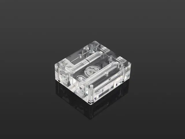 Alt view image 7 of 11 - Bitspower GPU Waterblock Bridge for 2 Cards Between Slot 1 and 4, Clear