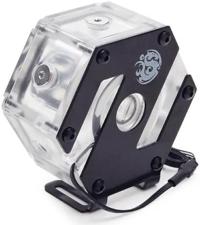Alt view image 2 of 10 - Bitspower Water Tank Hexagon 34 With Digital RGB, Clear
