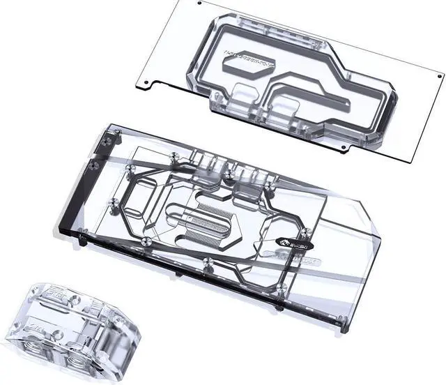 Main image of Bykski Full Coverage GPU Water Block w/ Integrated Active Backplate for Inno3D RTX 3090 Ice Dragon (N-ICH3090-TC)