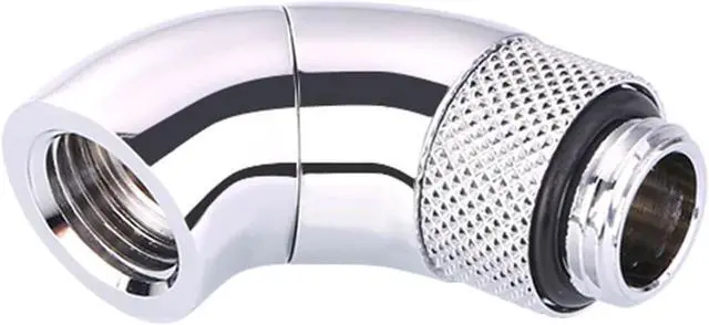 Main image of Bykski G 1/4in. Male to Female 90 Degree Double Rotary Elbow Fitting (B-RD90-SK)