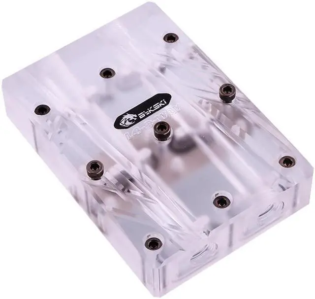 Main image of Bykski Triple GPU 40mm SLI/CF Connection Bridge Block V2 w/RBW - Frosted (L4-3WAY)