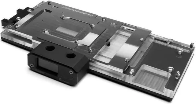 Alt view image 2 of 5 - Bykski ASUS ROG STRIX GTX2080Ti 011G GAMING Full Coverage GPU Water Block w/ Backplate and Temp Monitor - Clear (FR-N-AS2080TISTRIX-X)