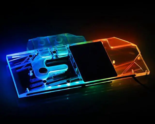 Alt view image 5 of 6 - Bykski ASUS RTX 2070 O8G EVO Full Coverage GPU Water Block - Clear (N-AS2070DUAL EVO-X)