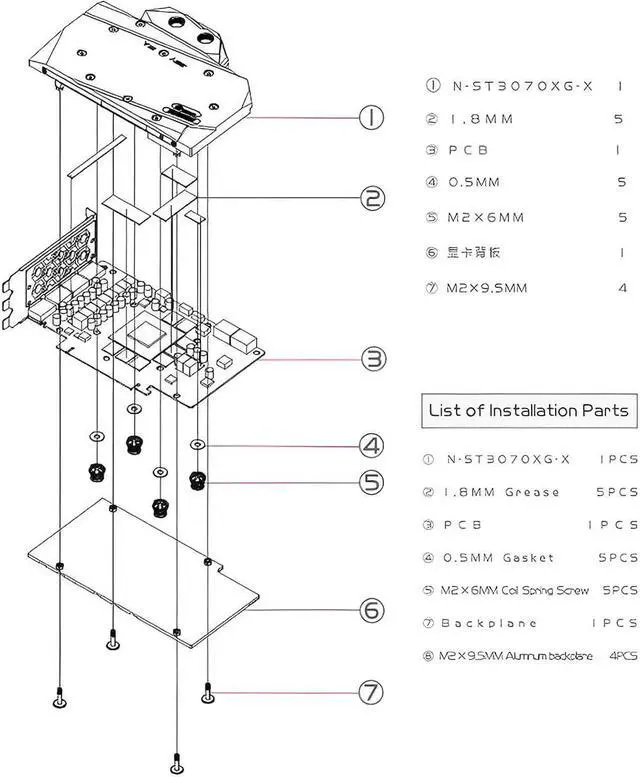 Alt view image 13 of 13 - Bykski Full Coverage GPU Water Block and Backplate for Zotac RTX 3060Ti/3070 (N-ST3070XG-X)