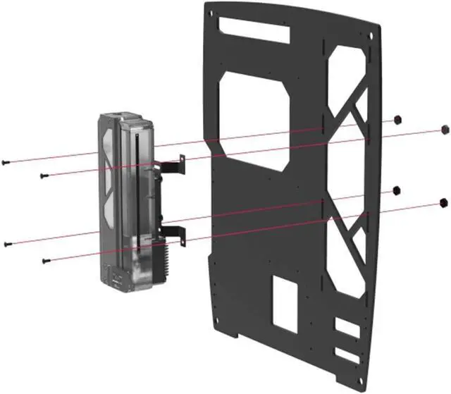 Alt view image 7 of 7 - Bykski DDC Pump / 220mm Reservoir Station w/ Temp Digital Display and 5v Addressable RGB (RBW) (CP-DDC-X-TK220-V2)