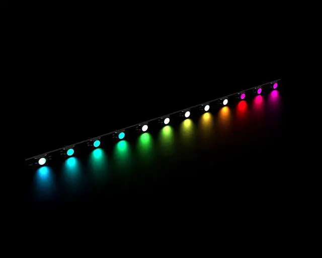 Alt view image 2 of 2 - Bykski 5v Water Block Addressable RGB (RBW) LED Strip Light - 200mm (B-VCLR-200X12RBW)