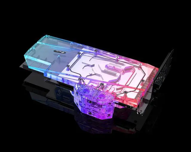 Alt view image 4 of 7 - Bykski Full Coverage GPU Water Block w/ Integrated Active Backplate for Colorful iGame RTX 3090 Vulcan / Neptune (N-IG3090VXOC-TC)