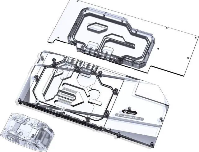 Alt view image 6 of 7 - Bykski Full Coverage GPU Water Block w/ Integrated Active Backplate for Colorful iGame RTX 3090 Vulcan / Neptune (N-IG3090VXOC-TC)